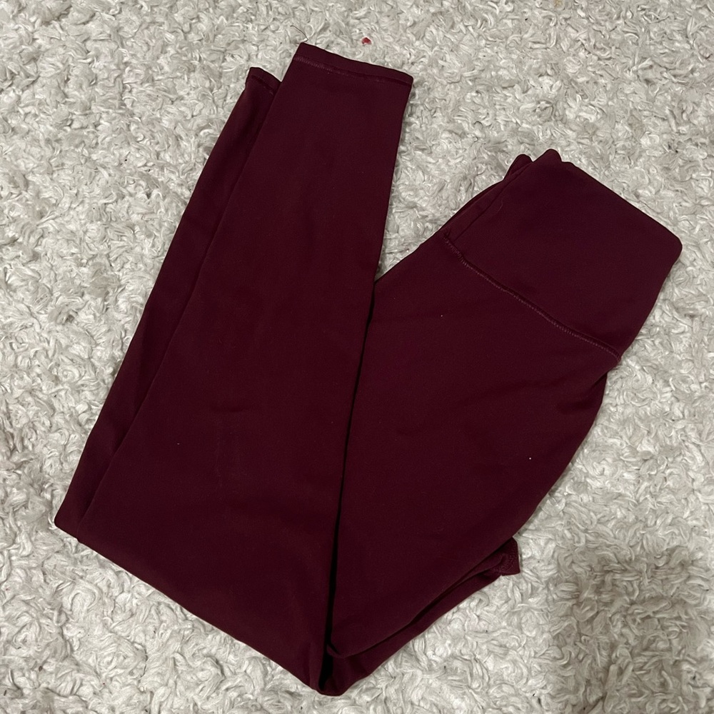 Maroon warm leggings